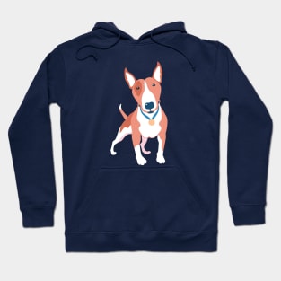 Brown Bull Terrier dog Hoodie